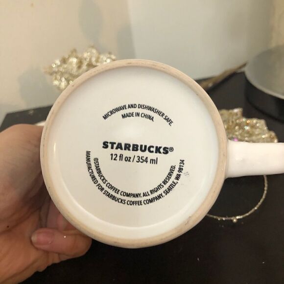 Starbucks Short White Ceramic Coffee Mug - Picture 4 of 4